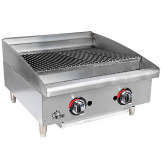 StarMax 6124RCBF High performance 40,000 BTU H-style cast iron burner for each 12-inch (305 mm) of width, Chef's Deal'