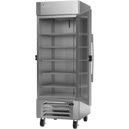 Victory LSF27HC-1-IQ Bottom Mount Glass Door Display Freezer With Electronic Lock, Chef's Deal