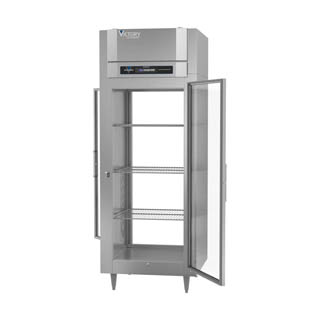 Victory RS-1D-S1-EW-PT-GD-HC Extra Wide Reach-In Pass-Thru Glass Door Refrigerator, Chef's Deal