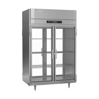 Victory RS-2D-S1-PT-G-HC Pass-Thru Glass Door Reach-In Refrigerator, Chef's Deal