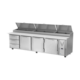 Victory VPPD119HC-3 Pizza Prep Table With Drawers, Chef's Deal