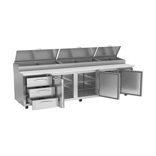 Victory VPPD119HC-3 Pizza Prep Table With Drawers, Chef's Deal