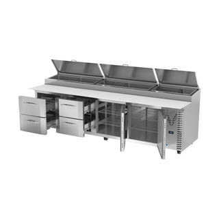 Victory VPPD119HC-4 Pizza Prep Table With Drawers, Chef's Deal