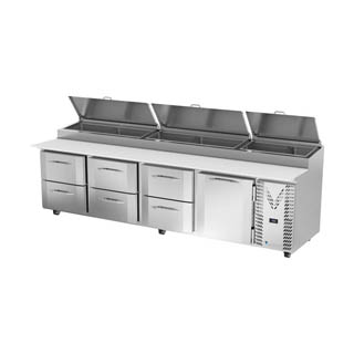 Victory VPPD119HC-6 Pizza Prep Table With Drawers, Chef's Deal