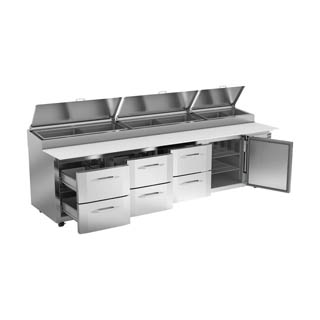 Victory VPPD119HC-6 Pizza Prep Table With Drawers, Chef's Deal