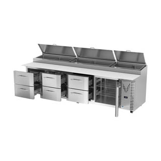 Victory VPPD119HC-6 Pizza Prep Table With Drawers, Chef's Deal