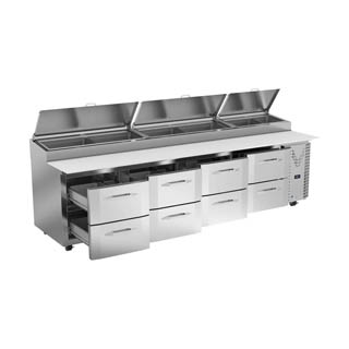 Victory VPPD119HC-8 Pizza Prep Table With Drawers, Chef's Deal
