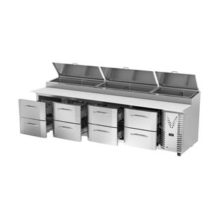 Victory VPPD119HC-8 Pizza Prep Table With Drawers, Chef's Deal