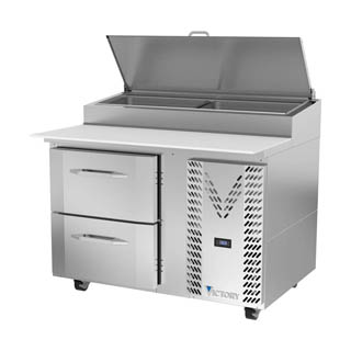 Victory VPPD46HC-2 Pizza Prep Table With Drawers, Chef's Deal