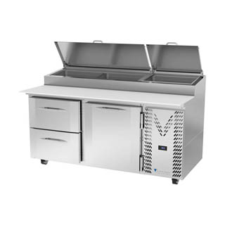 Victory VPPD67HC-2 Pizza Prep Table With Drawers, Chef's Deal