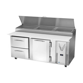 Victory VPPD72HC-2 Pizza Prep Table With Drawers, Chef's Deal