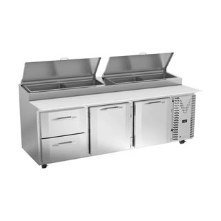 Victory VPPD93HC-2 Pizza Prep Table With Drawers, Chef's Deal