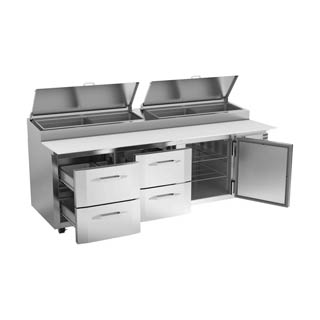 Victory VPPD93HC-4 Pizza Prep Table With Drawers, Chef's Deal