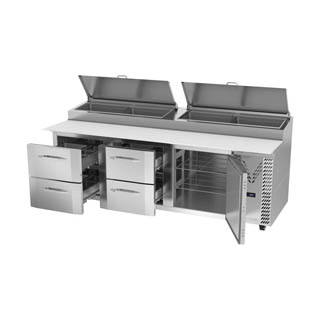 Victory VPPD93HC-4 Pizza Prep Table With Drawers, Chef's Deal