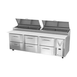 Victory VPPD93HC-6 Pizza Prep Table With Drawers, Chef's Deal