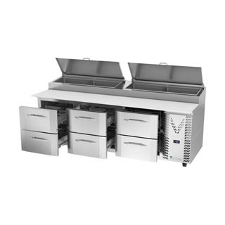 Victory VPPD93HC-6 Pizza Prep Table With Drawers, Chef's Deal