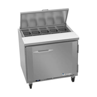 Victory VSP36HC-10 Sandwich Prep Prep Refrigerator, Chef's Deal