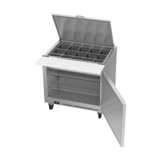 Victory VSP36HC-15B Sandwich Prep Prep Big Top Refrigerator, Chef's Deal