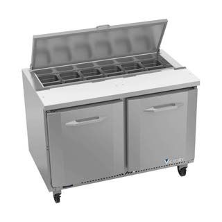 Victory VSP48HC-12 Sandwich Prep Prep Refrigerator, Chef's Deal