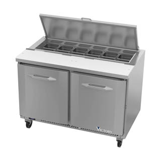 Victory VSP48HC-12 Sandwich Prep Prep Refrigerator, Chef's Deal