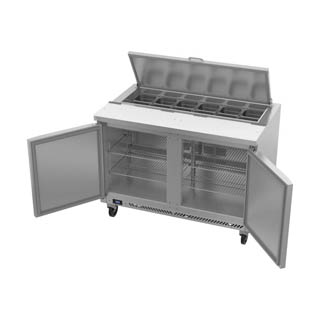 Victory VSP48HC-12 Sandwich Prep Prep Refrigerator, Chef's Deal