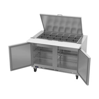 Victory VSP48HC-18B Sandwich Prep Prep Big Top Refrigerator, Chef's Deal
