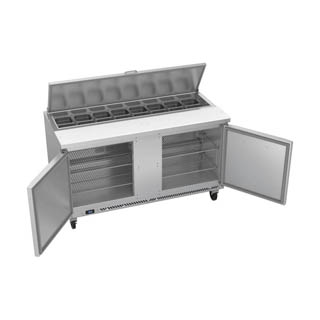 Victory VSP60HC-16 Sandwich Prep Prep Refrigerator, Chef's Deal