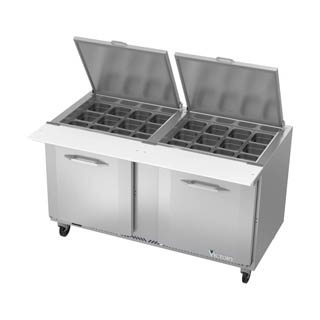 Victory VSP60HC-24B Sandwich Prep Prep Big Top Refrigerator, Chef's Deal