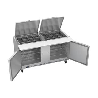 Victory VSP60HC-24B Sandwich Prep Prep Big Top Refrigerator, Chef's Deal