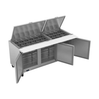 Victory VSP72HC-30B Sandwich Prep Prep Big Top Refrigerator, Chef's Deal