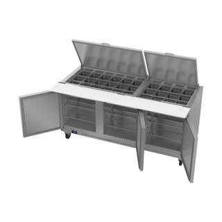 Victory VSP72HC-30B Sandwich Prep Prep Big Top Refrigerator, Chef's Deal