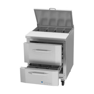 Victory VSPD27HC-08-2 Sandwich Prep Refrigerator With Drawers, Chef's Deal