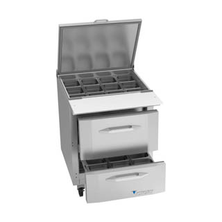 Victory VSPD27HC-12B-2 Sandwich Prep Refrigerator With Drawers, Chef's Deal
