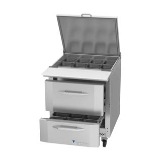 Victory VSPD27HC-12B-2 Sandwich Prep Refrigerator With Drawers, Chef's Deal