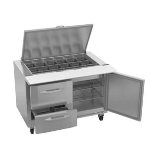 Victory VSPD48HC-18B-2 Sandwich Prep Refrigerator With Drawers, Chef's Deal
