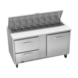 Victory VSPD60HC-16-2 Sandwich Prep Refrigerator With Drawers, Chef's Deal