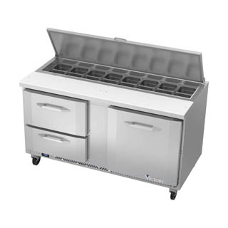 Victory VSPD60HC-16-2 Sandwich Prep Refrigerator With Drawers, Chef's Deal