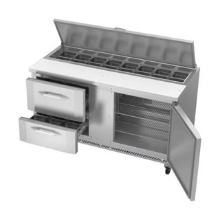 Victory VSPD60HC-16-2 Sandwich Prep Refrigerator With Drawers, Chef's Deal