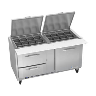 Victory VSPD60HC-24B-2 Sandwich Prep Refrigerator With Drawers, Chef's Deal