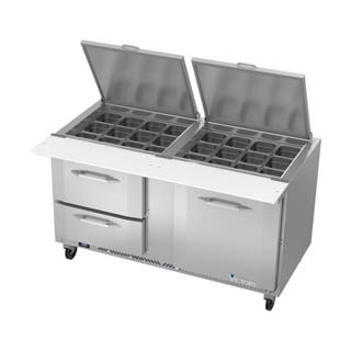 Victory VSPD60HC-24B-2 Sandwich Prep Refrigerator With Drawers, Chef's Deal
