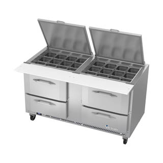 Victory VSPD60HC-24B-4 Sandwich Prep Refrigerator With Drawers, Chef's Deal