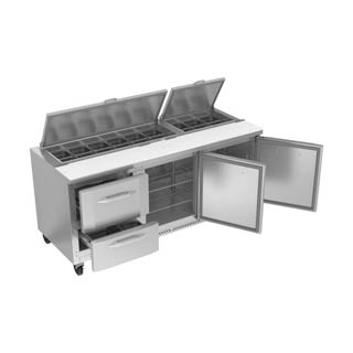 Victory VSPD72HC-18-2 Sandwich Prep Refrigerator With Drawers, Chef's Deal