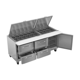 Victory VSPD72HC-30B-4 Sandwich Prep Refrigerator With Drawers, Chef's Deal