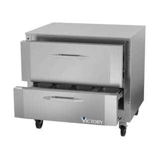 Victory VUFD36HC-2 UnderCounter Freezer With Drawers, Chef's Deal