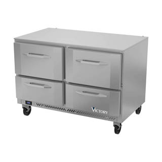 Victory VUFD48HC-4 UnderCounter Freezer With Drawers, Chef's Deal