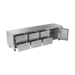 Victory VURD119HC-6 UnderCounter Refrigrator With Drawers, Chef's Deal