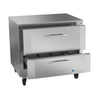 Victory VURD36HC-2 UnderCounter Refrigrator With Drawers, Chef's Deal