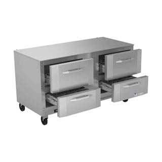 Victory VURD60HC-4 UnderCounter Refrigrator With Drawers, Chef's Deal