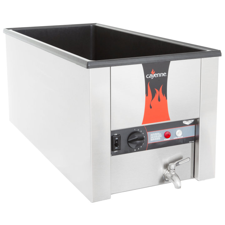 The Vollrath 72051 Cayenne Heat 'N Serve Rectangular Rethermalizer Kit, Chef's Deal