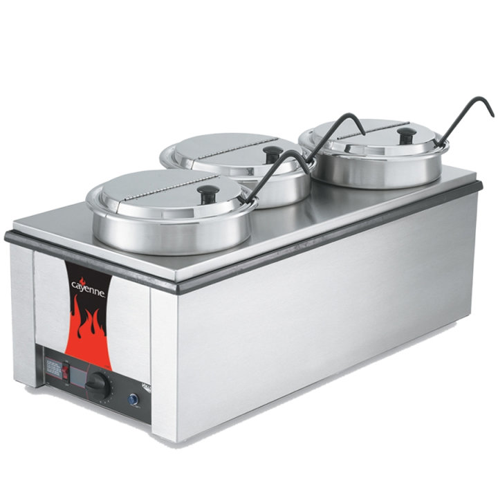 The Vollrath 72788 Cayenne Heat 'N Serve Rectangular Rethermalizer Kit, Chef's Deal